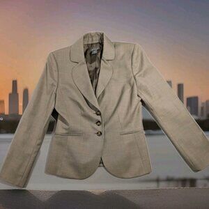 ANN TAYLOR Blazer Jacket Women's SIZE 4 Taupe